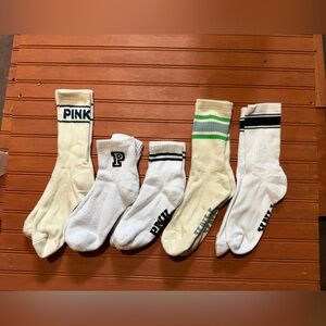 PINK Victoria's Secret White and Cream Sock Set